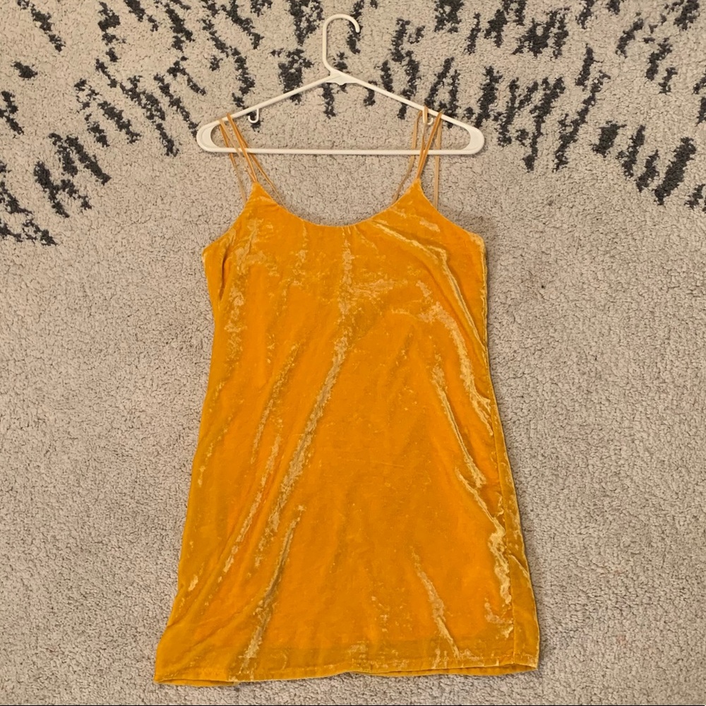 Velour shift dress